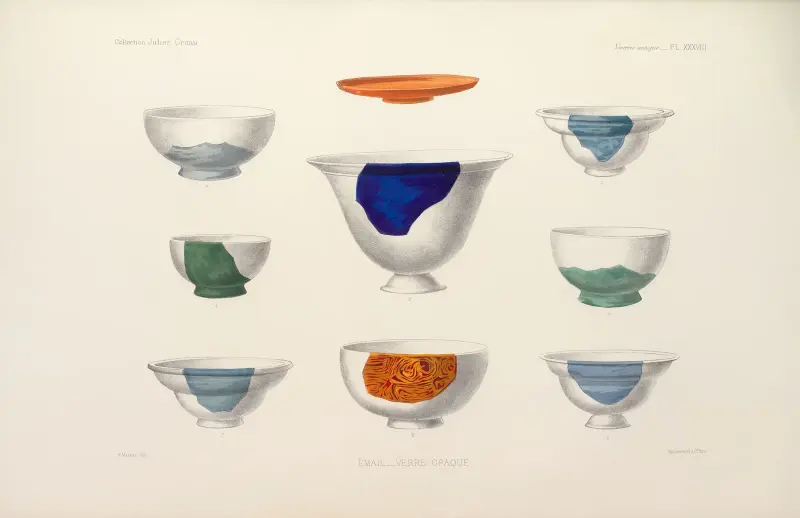 Samlingen Julien Gréau. Antik glaskonst, emalj och keramik tillhörande M. John Pierpont Morgan, plansch 38 av G. Massias