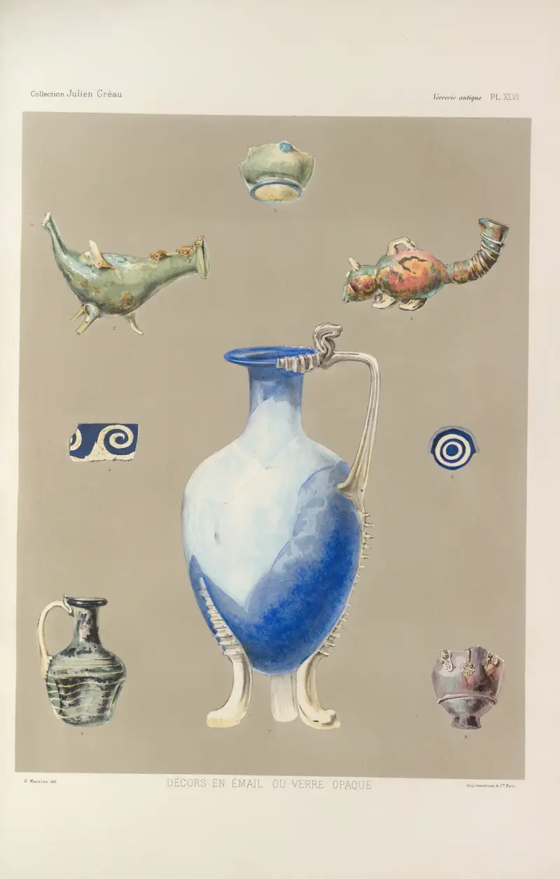 Julien Gréaus samling. Antik glaskonst, emalj och keramik tillhörande Mr. John Pierpont Morgan, plansch 47 av G. Massias