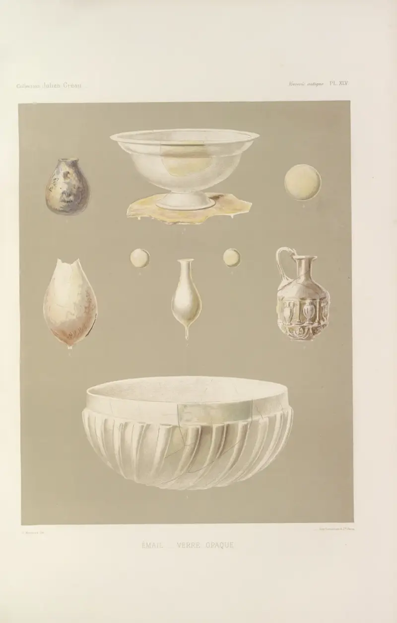 Julien Gréaus samling. Antik glaskonst, emalj och keramik tillhörande M. John Pierpont Morgan, plansch 46 av G. Massias