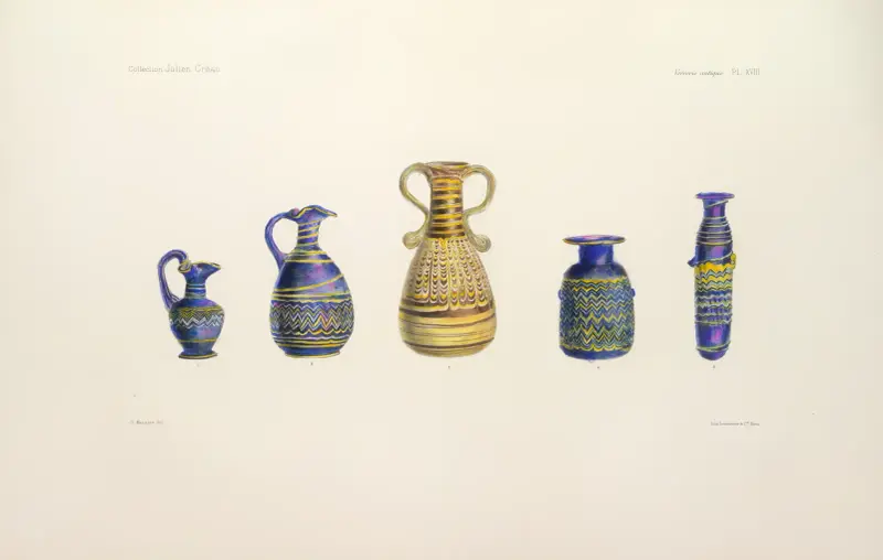 Julien Gréaus samling. Antik glaskonst, emalj och keramik tillhörande Mr. John Pierpont Morgan, plansch 18 av G. Massias