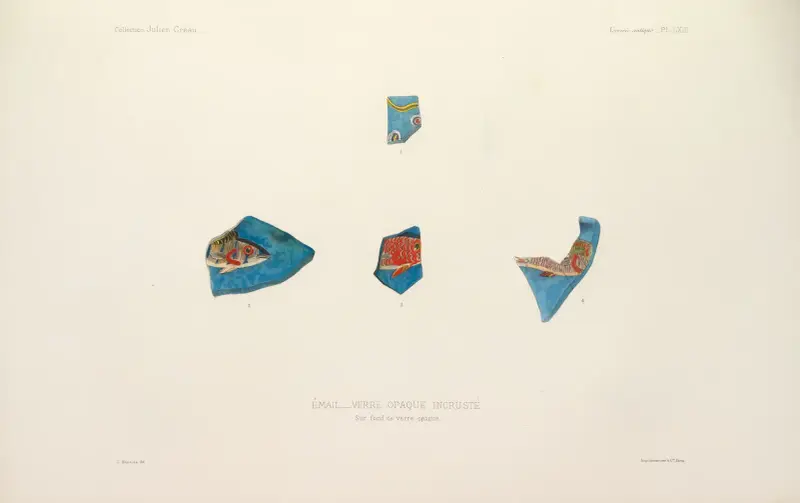 Julien Gréaus samling. Antik glaskonst, emalj och keramik tillhörande M. John Pierpont Morgan, plansch 64 av G. Massias