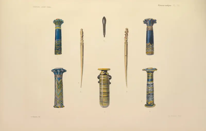 Julien Gréaus samling. Antik glaskonst, emalj och keramik tillhörande Mr. John Pierpont Morgan, plansch 8 av G. Massias