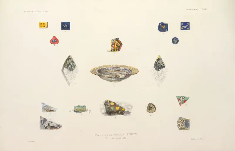 Julien Gréaus samling. Antik glaskonst, emalj och keramik tillhörande Mr. John Pierpont Morgan, plansch 67 av G. Massias
