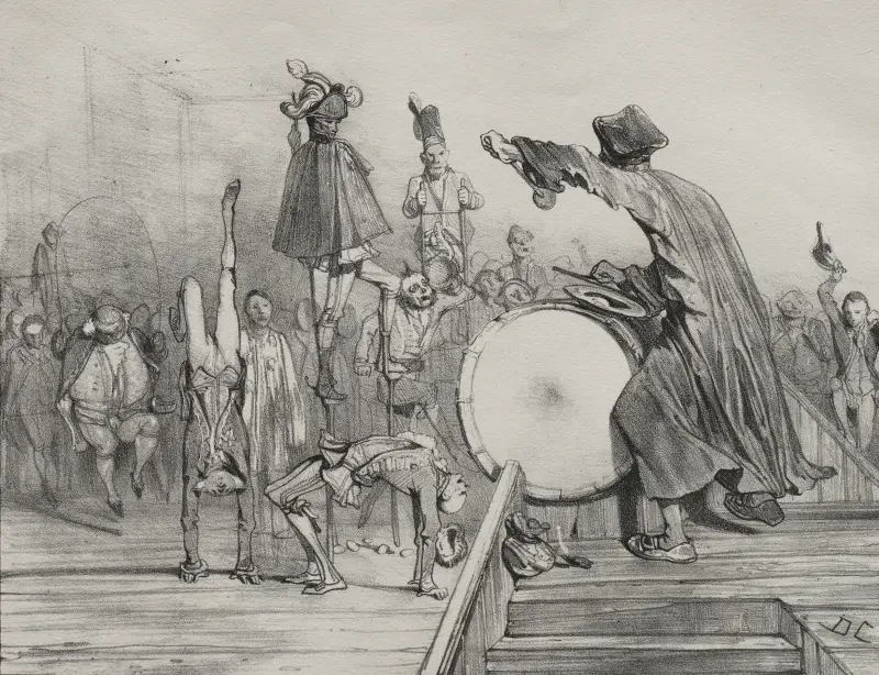 Großes Trinkglas! von Alexandre-Gabriel Decamps