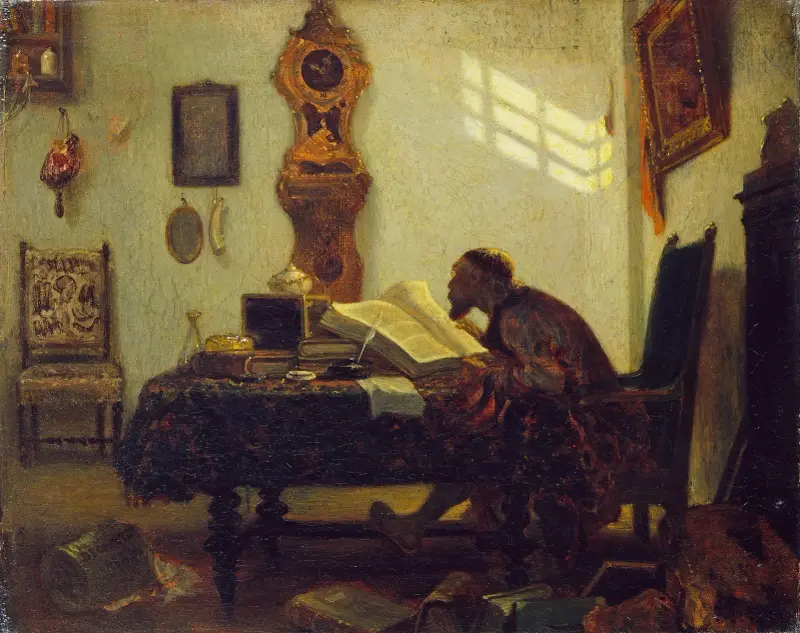 The Philosopher av Alexandre-Gabriel Decamps