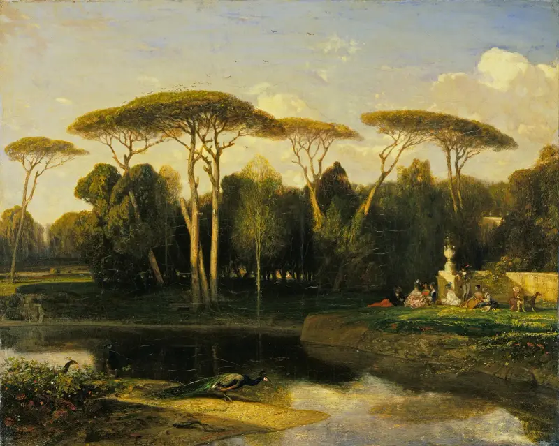 Villa Doria Pamphilj i Rom av Alexandre-Gabriel Decamps