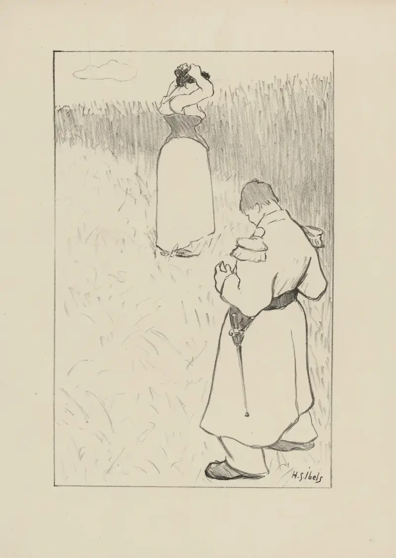 Amoureux, 1895 von Henri-Gabriel Ibels