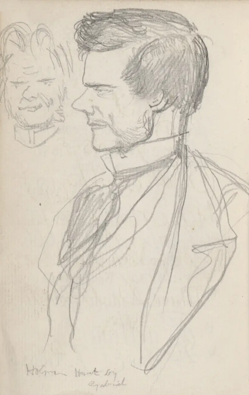 Holman Hunt von Dante Gabriel Rossetti