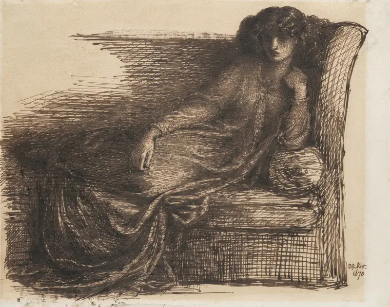 Jane Morris, 1870 – Nr. 2, Dante Gabriel Rossetti