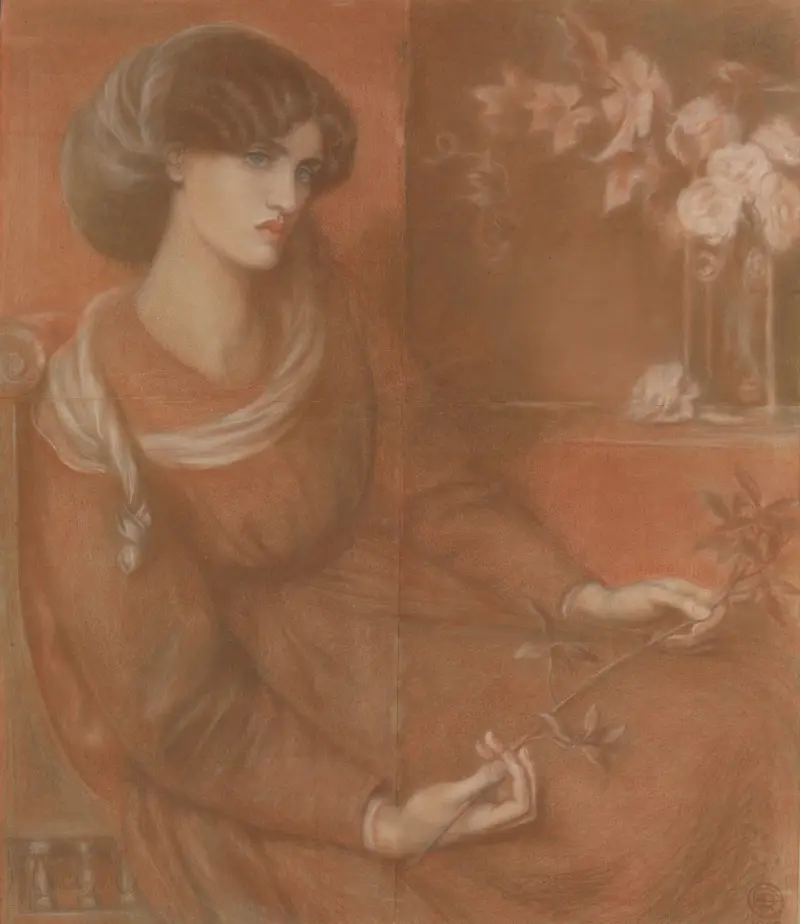 Jane Morris; Studie zu „Mariana“ von Dante Gabriel Rossetti