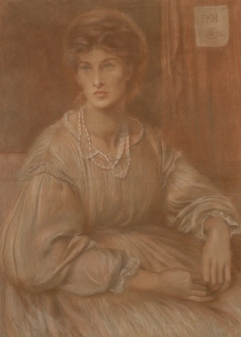 Porträtt av Mrs Charles Howell av Dante Gabriel Rossetti