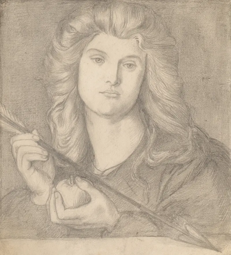 Study for “Venus Verticordia” av Dante Gabriel Rossetti