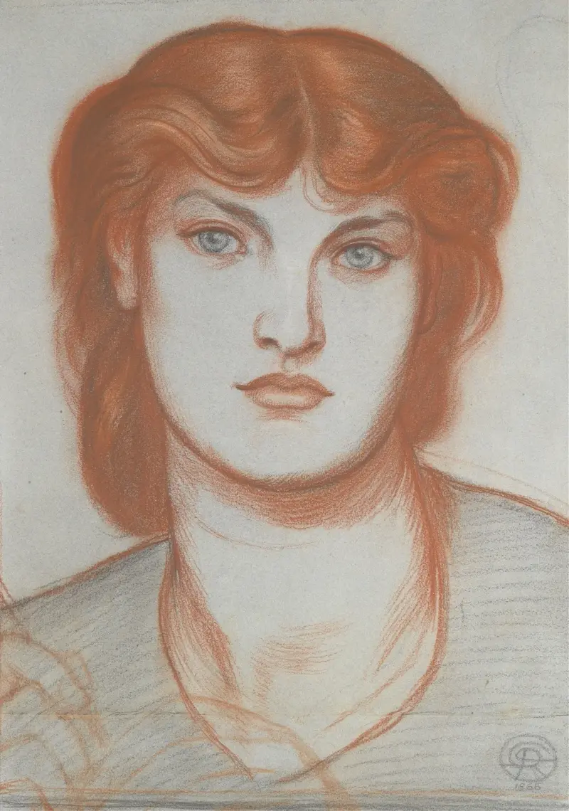 Studium Alexy Wilding do obrazu Regina Cordium, Dante Gabriel Rossetti