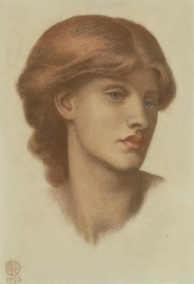 Study of Alexa Wilding av Dante Gabriel Rossetti