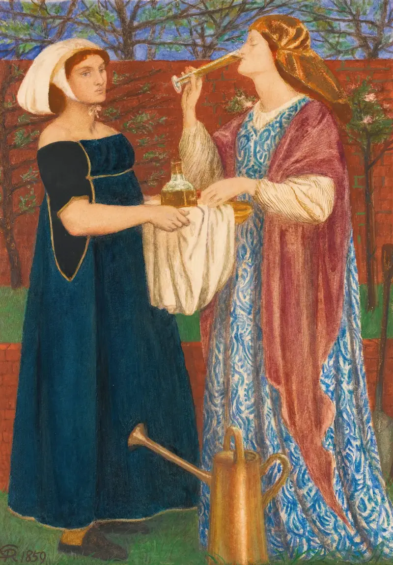 Der Laubengarten von Dante Gabriel Rossetti