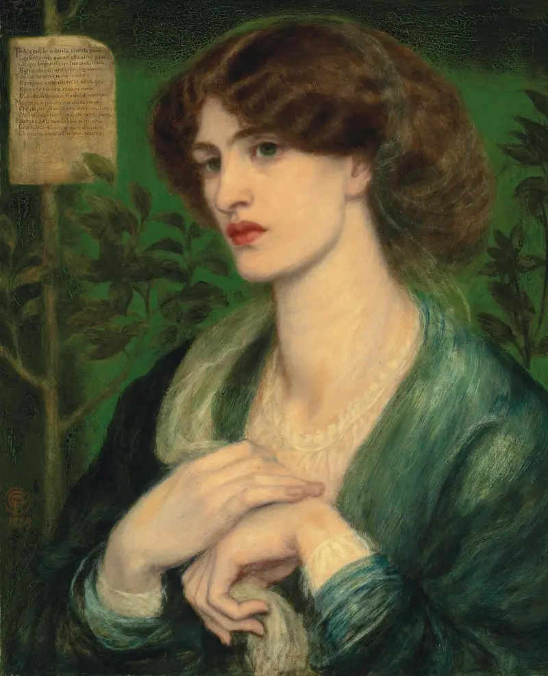 Hälsningen till Beatrice av Dante Gabriel Rossetti