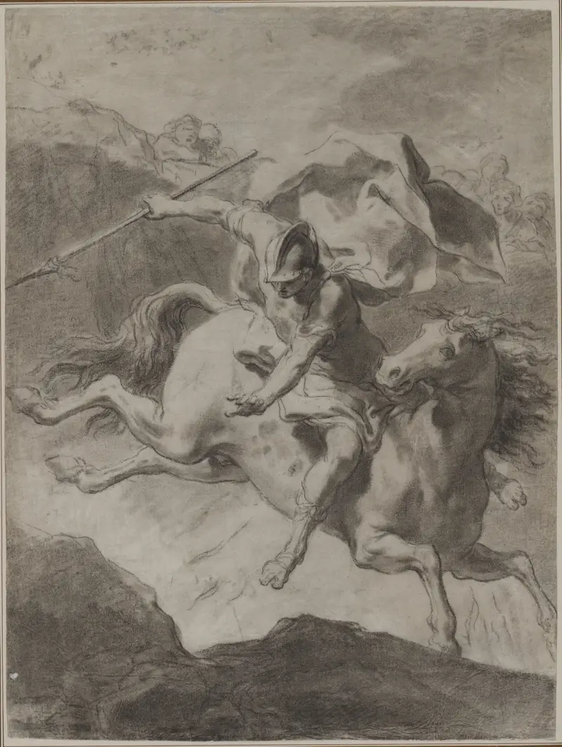 Marcus Curtius död av Gaetano Gandolfi
