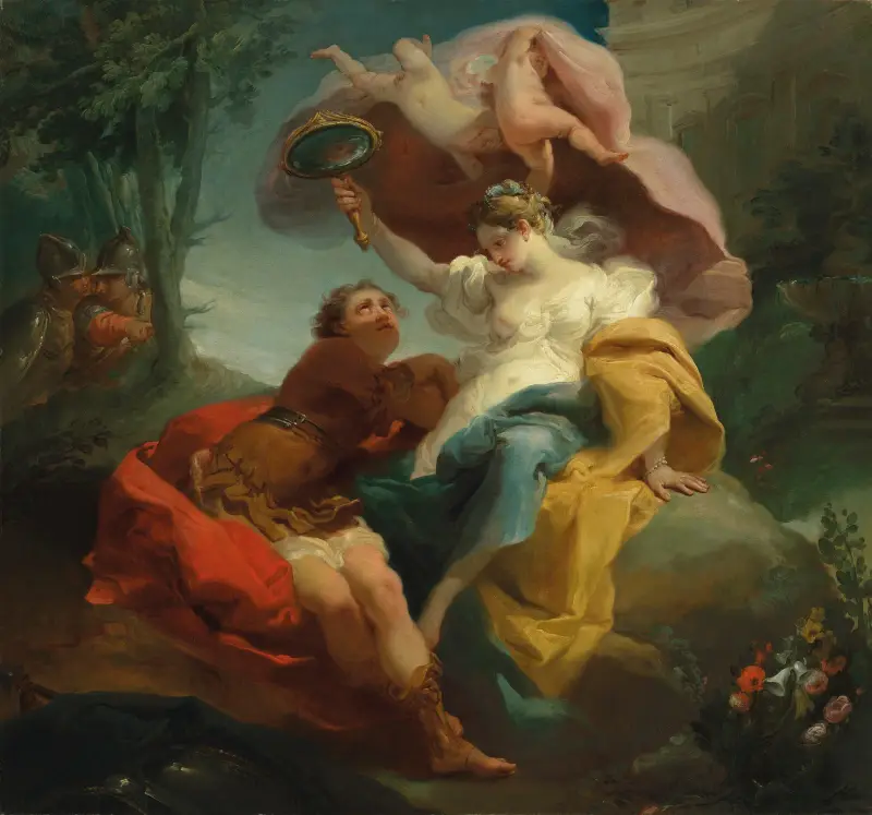 Rinaldo und Armida im Lustgarten von Gaetano Gandolfi