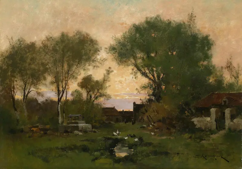 Večerní nálada, Eugène Galien-Laloue