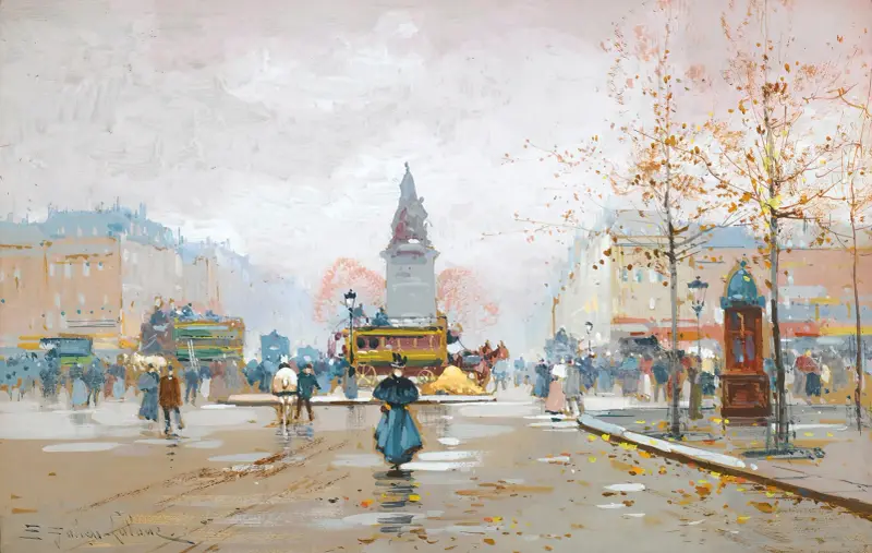Place Clichy, Eugène Galien-Laloue