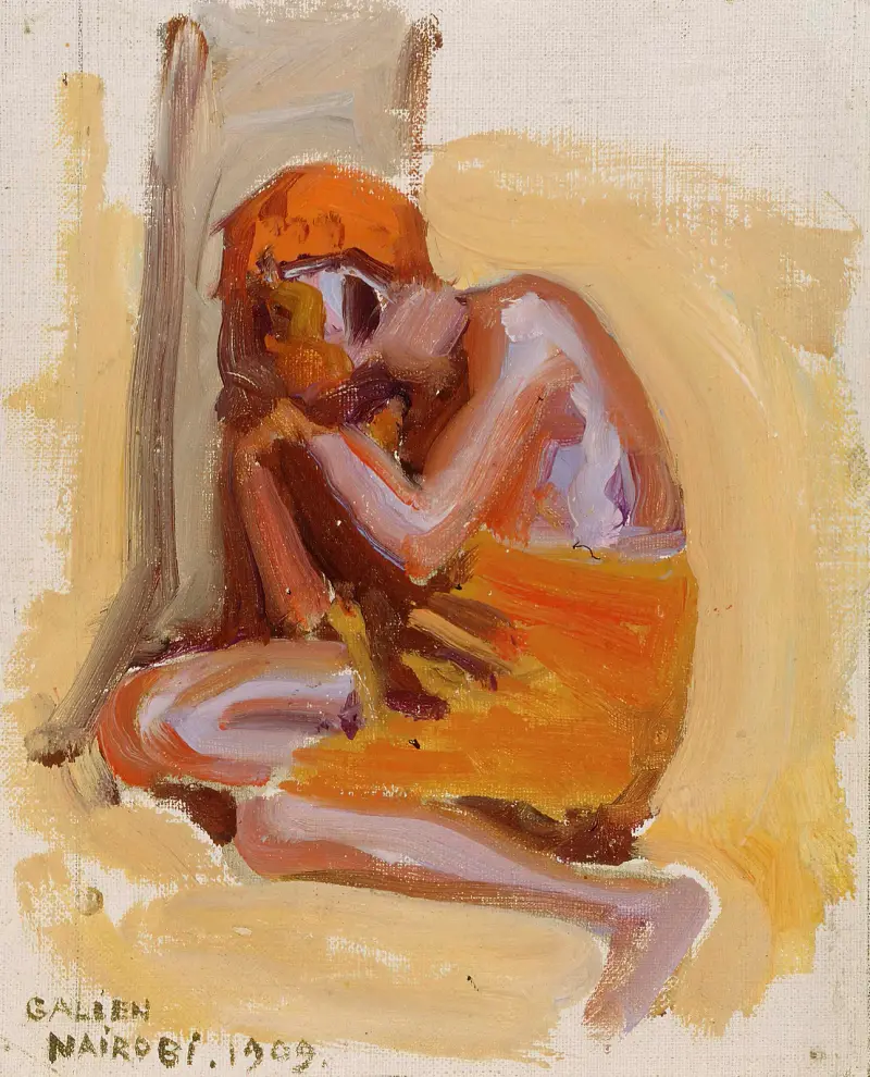 En afrikan vilande, 1909 av Akseli Gallen-Kallela