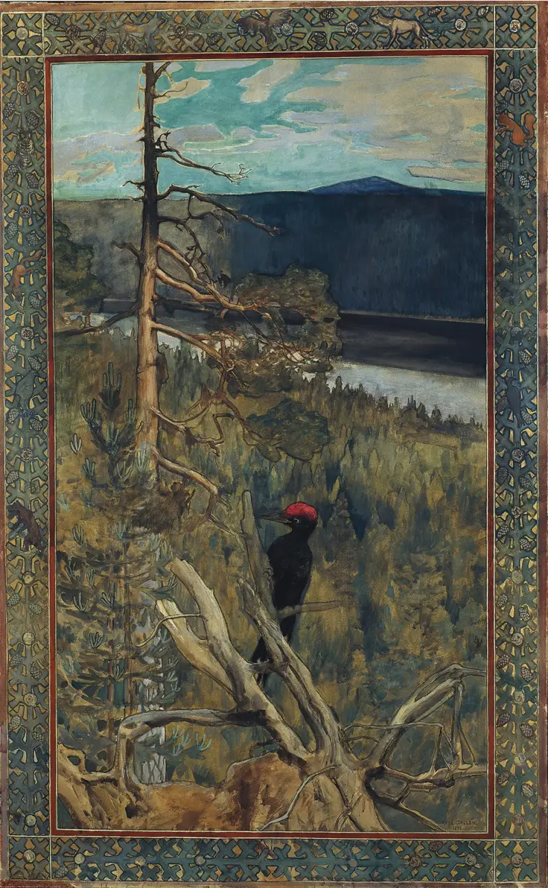 Der Schwarzspecht von Akseli Gallen-Kallela