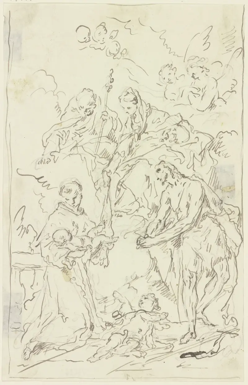 Madonnan med de heliga Josef, Antonius av Padua och Johannes Döparen av Gaspare Diziani