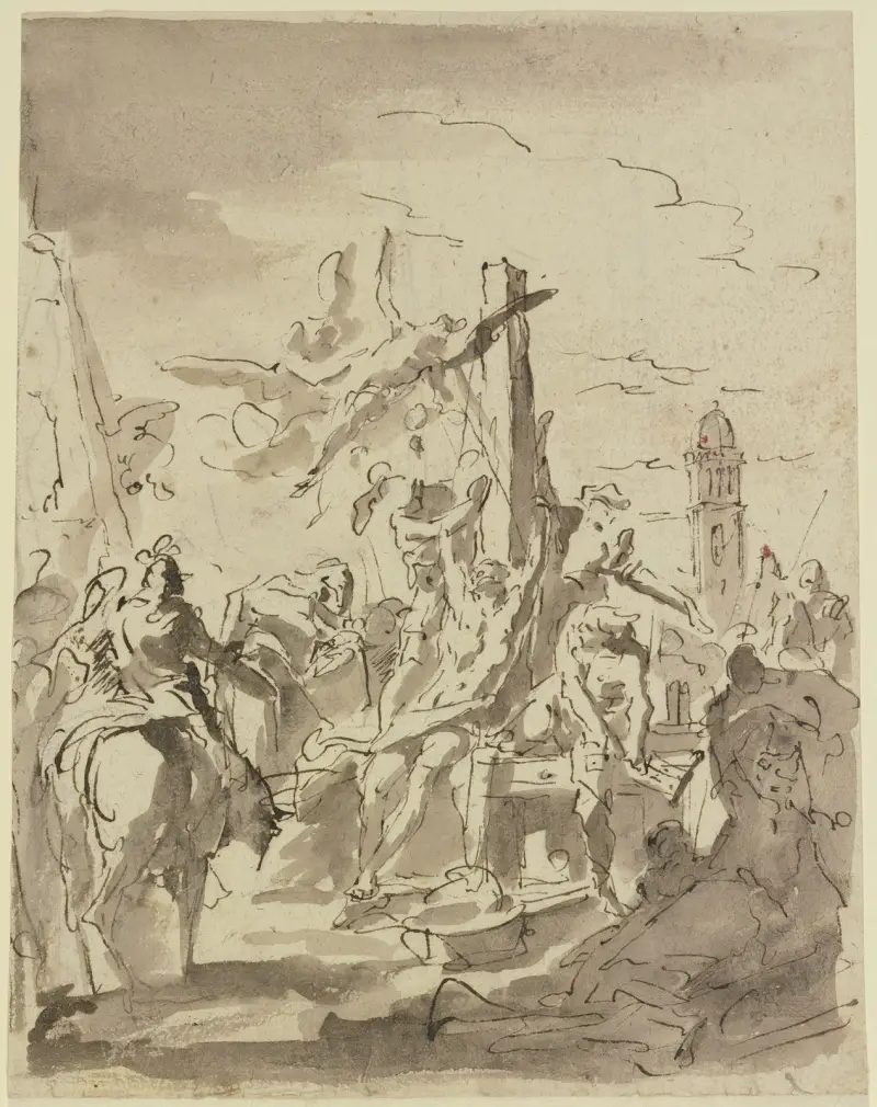 En helgons martyrium av Gaspare Diziani