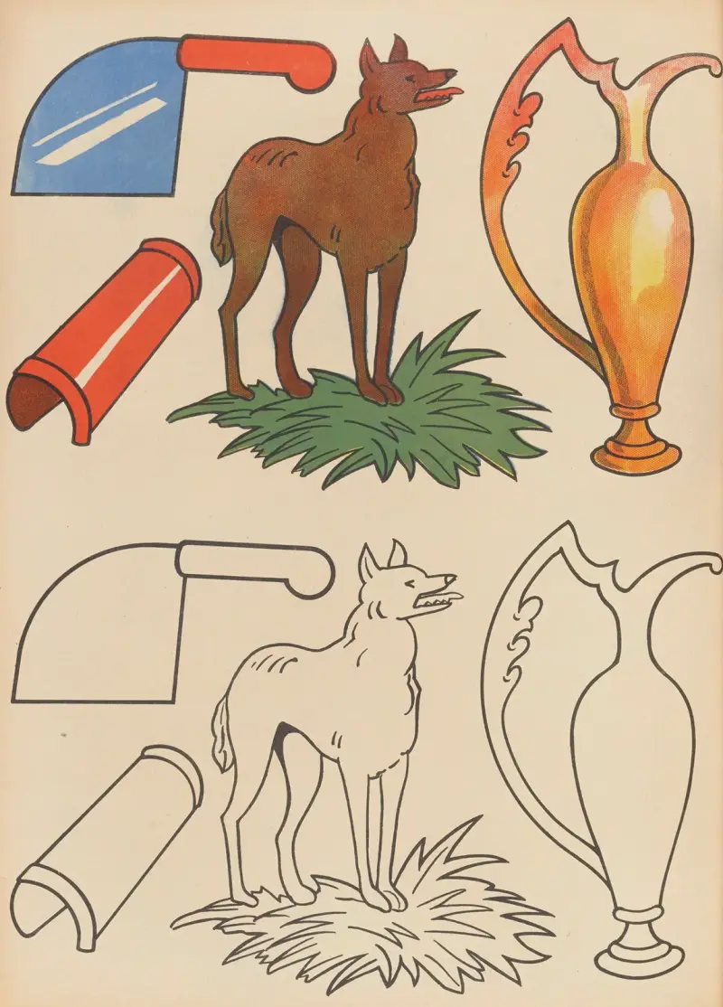 Målarbok, plansch 17 av Gaston Marechaux