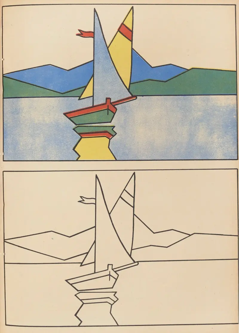 Målarbok, plansch 18 av Gaston Marechaux