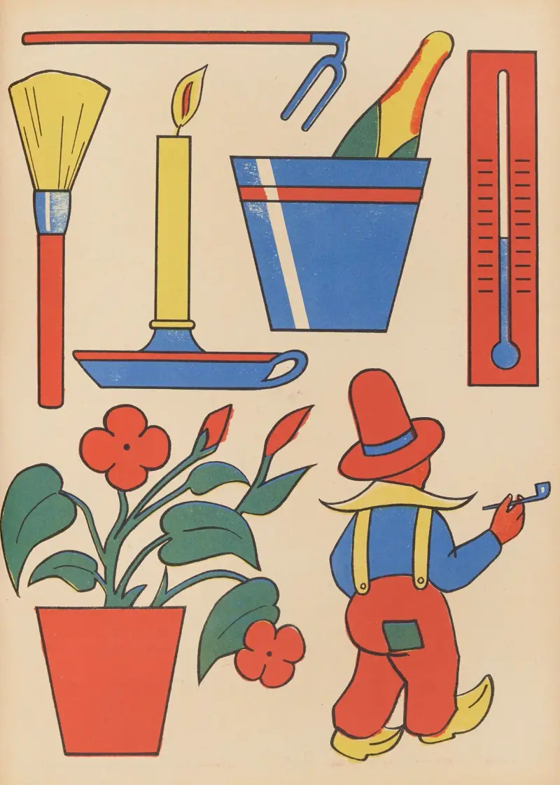 Målarbok, plansch 24 av Gaston Marechaux