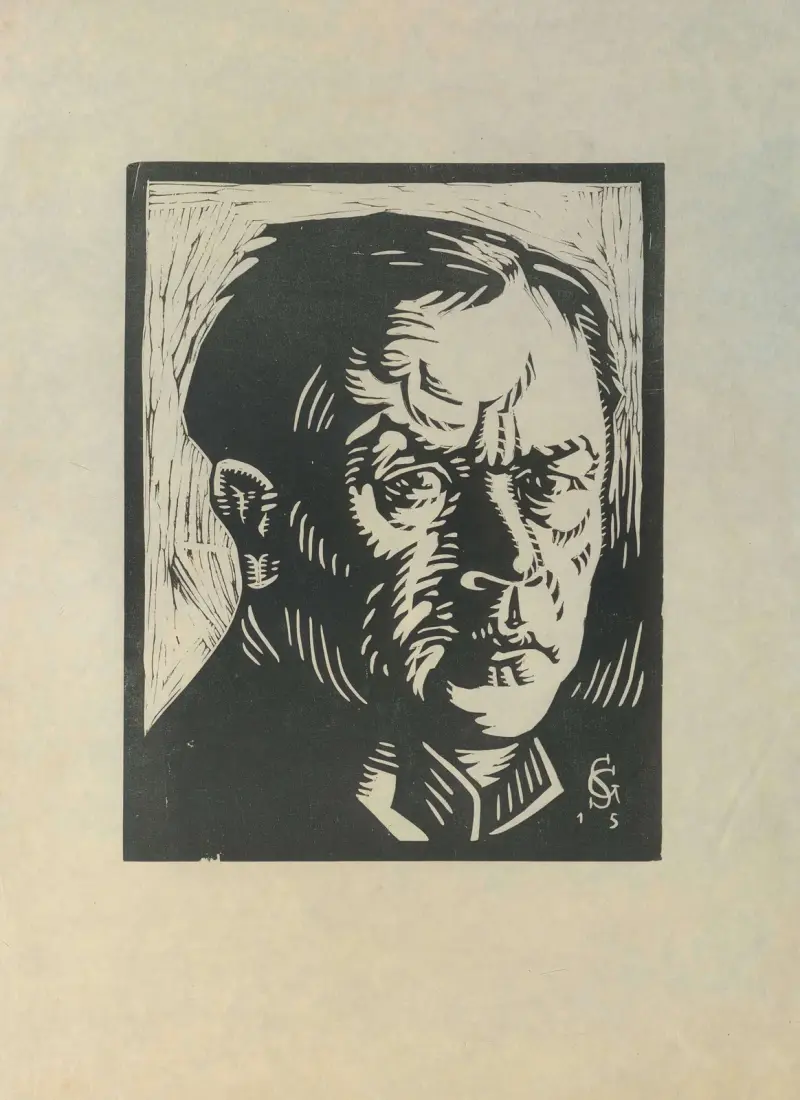 Porträtt av Hans von Strasdurisella, 1915 – nr 1 av Georg Scholz