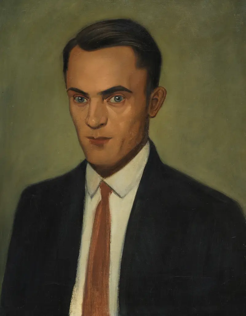 Porträt Erwin Hildinger av Georg Scholz