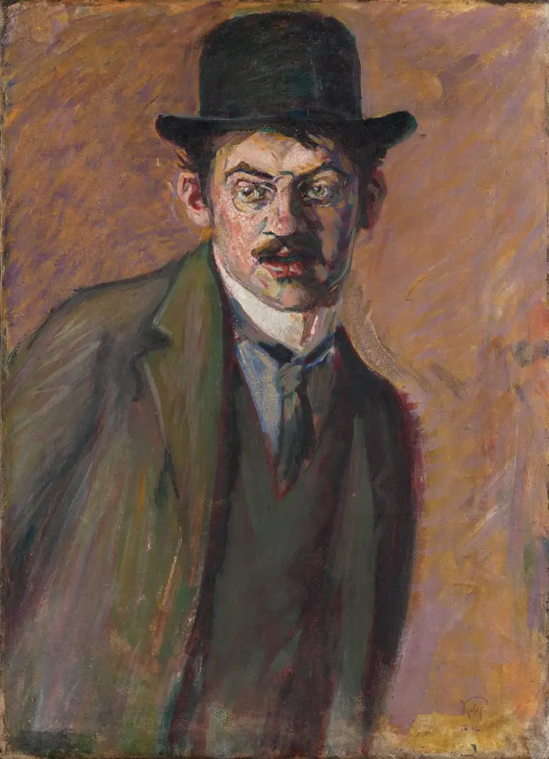 Autoportrét, Georg Scholz