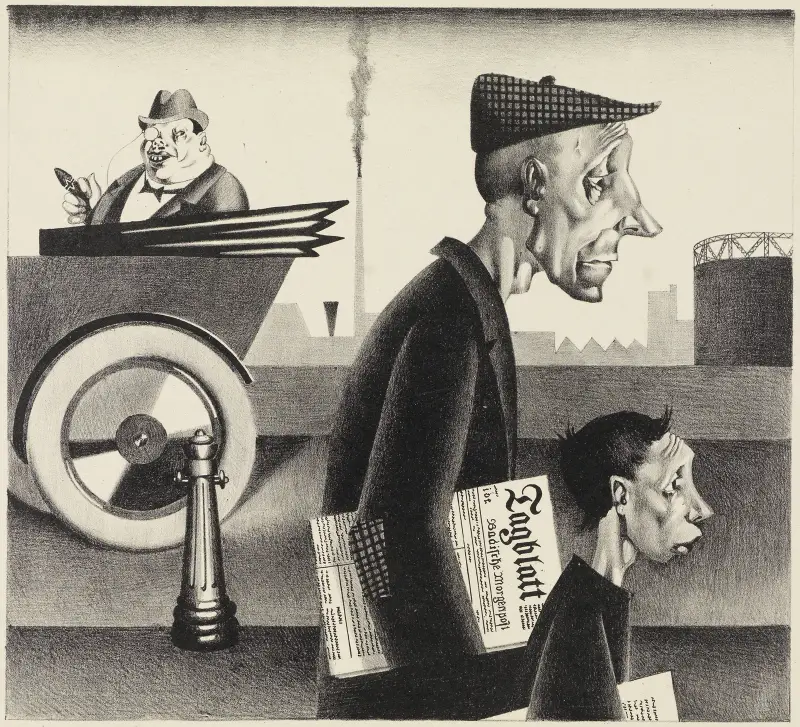 Zeitungsträger av Georg Scholz