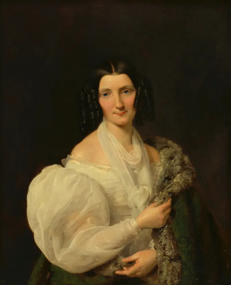 Barbara von Schickh jako panna młoda Wolfganga Rittera von Mannera, Ferdinand Georg Waldmüller