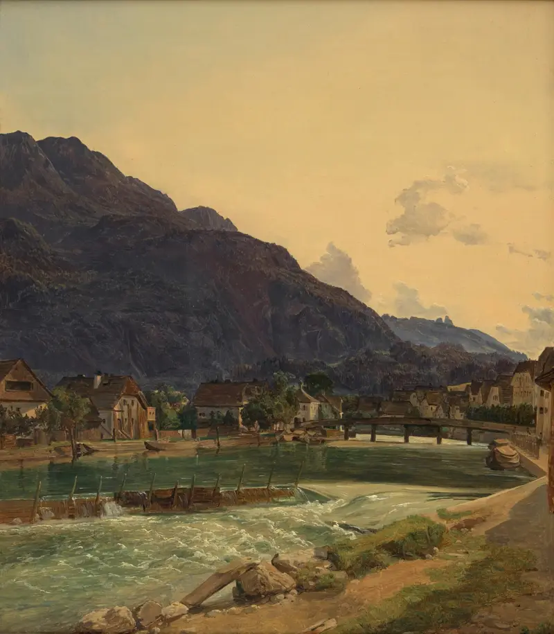 Die Traun bei Ischl von Ferdinand Georg Waldmüller