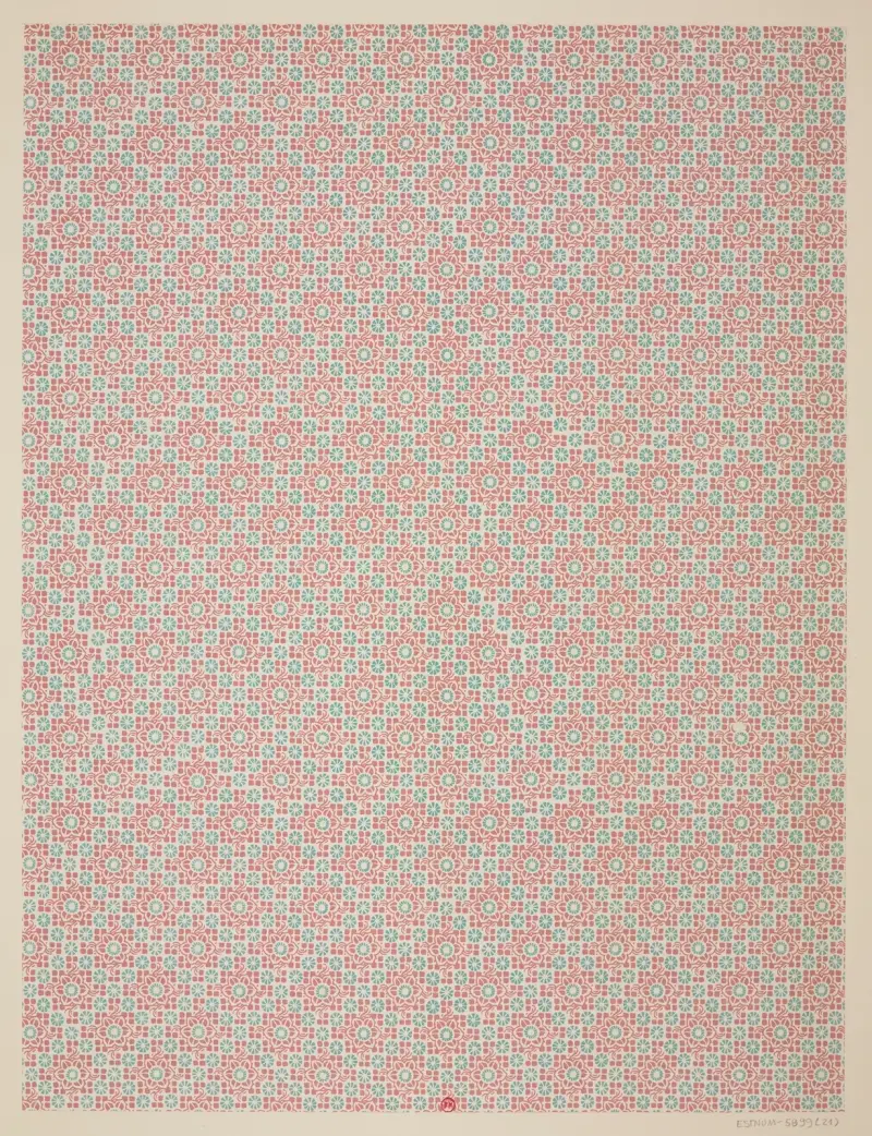 Vorsatzpapiere für Eugène Verneau, Tafel 21 von George Auriol