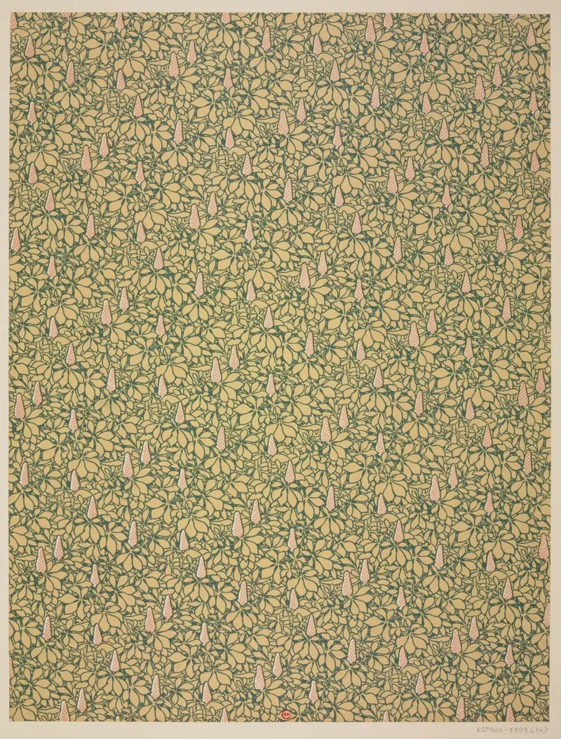 Vorsatzpapiere für Eugène Verneau, Tafel 36 von George Auriol