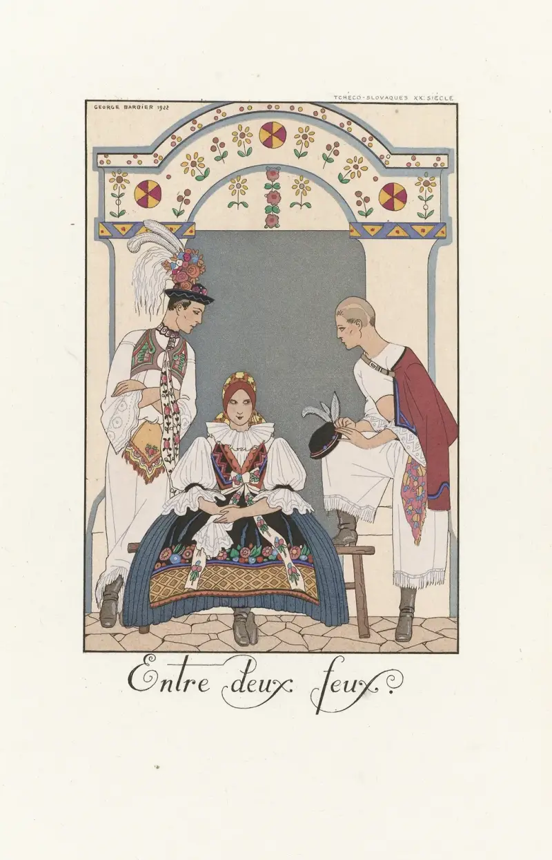 Entre deux feux av George Barbier