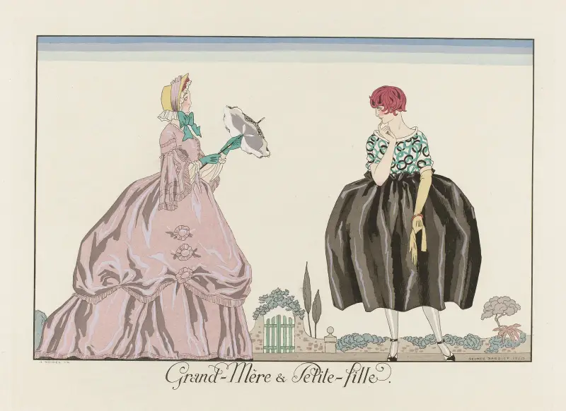 Mormor och barnbarn av George Barbier