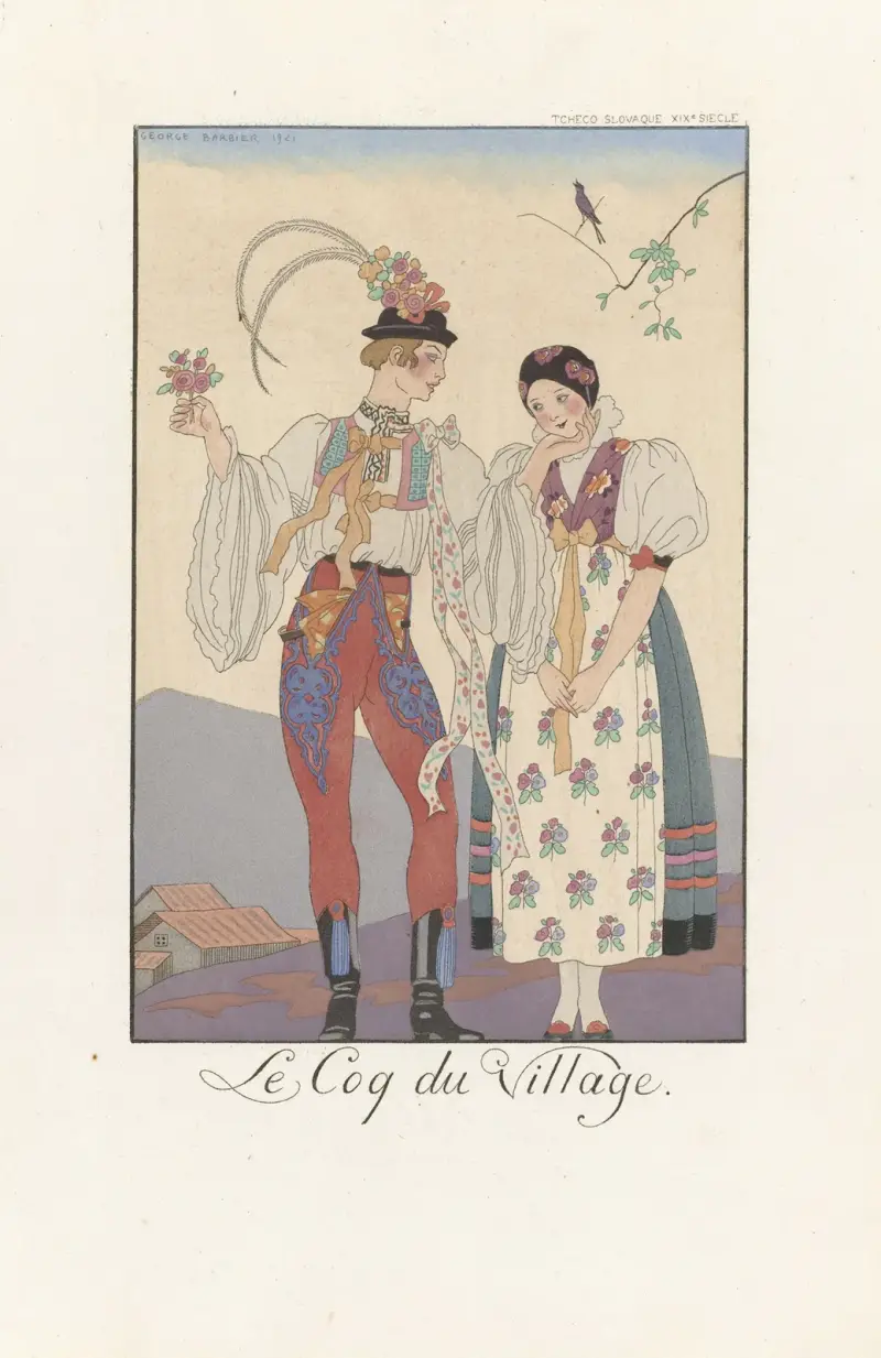 Byns tupp av George Barbier