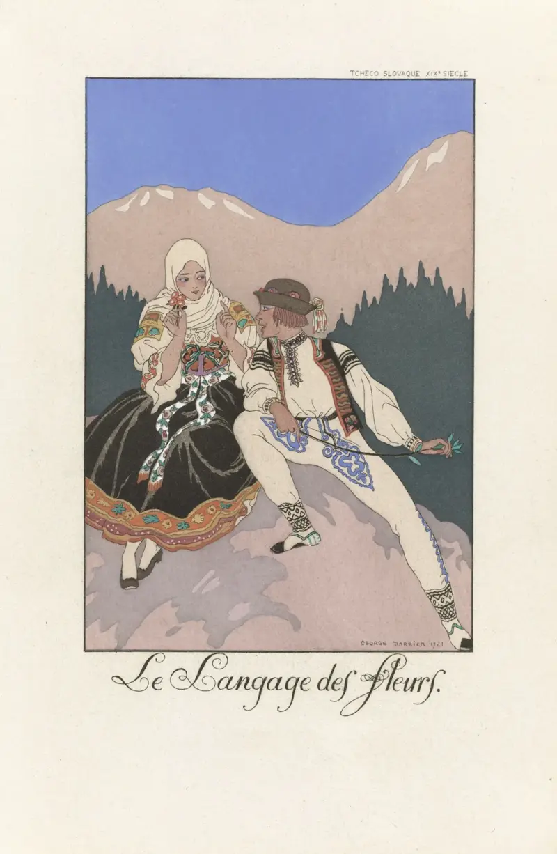 Język kwiatów, George Barbier