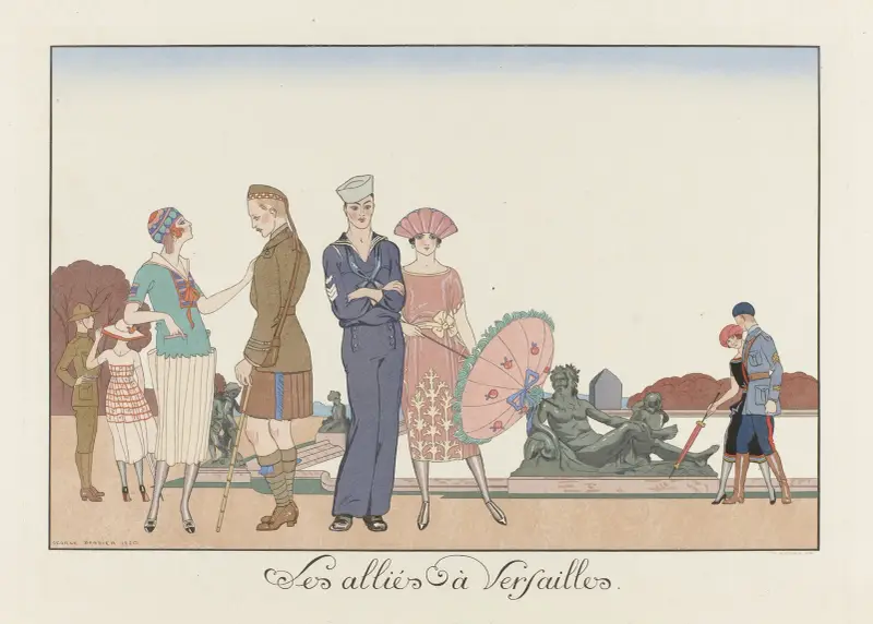 Les alliés à Versailles, George Barbier
