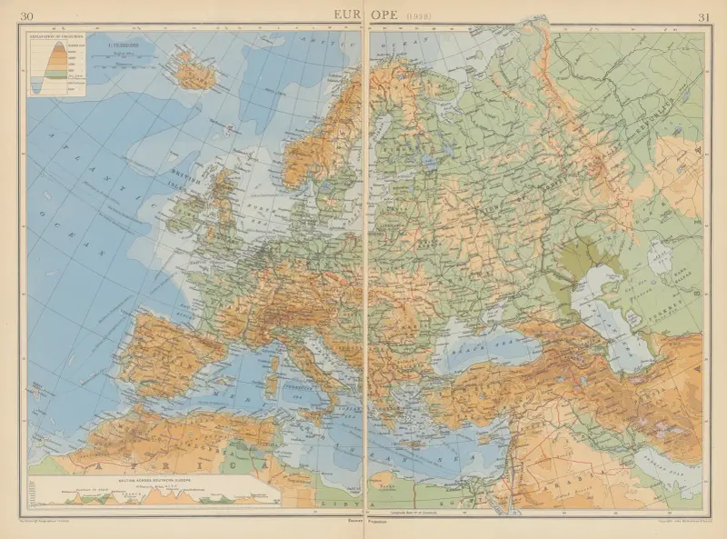 Europe av John George Bartholomew