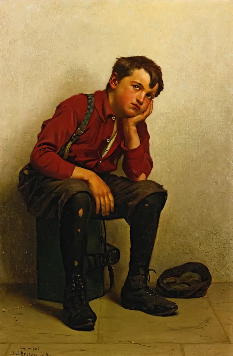 Eine Flaute im Geschäft von John George Brown
