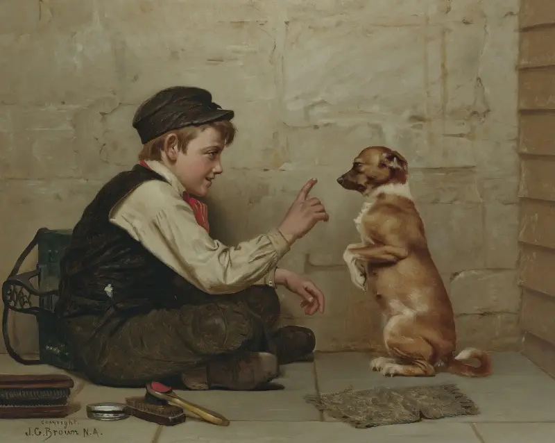 Stillhalten von John George Brown