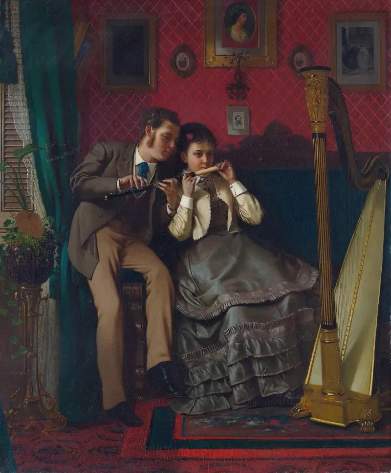 Die Musikstunde von John George Brown