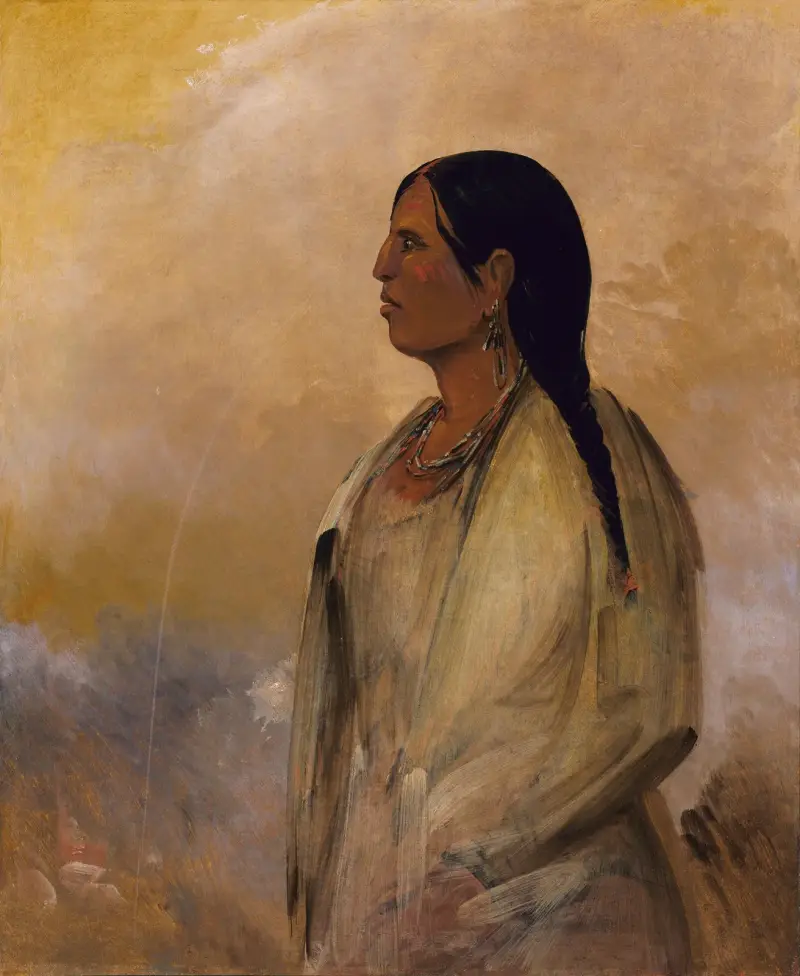 A Choctaw Woman av George Catlin