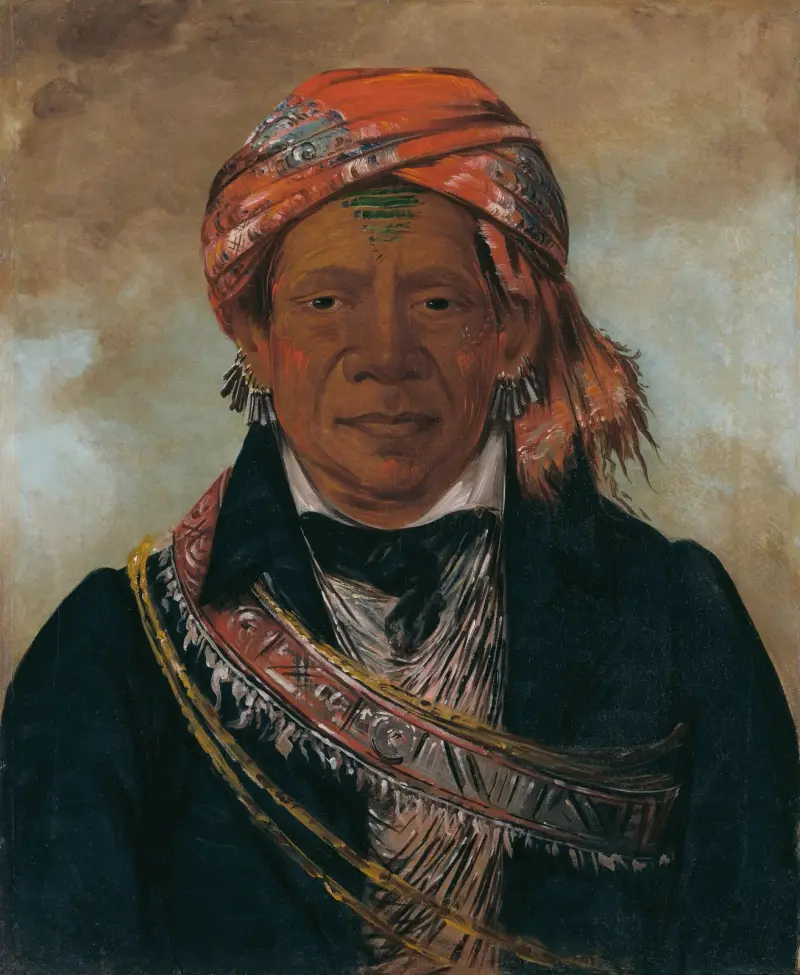 Bód-A-Sin, stammens hövding av George Catlin